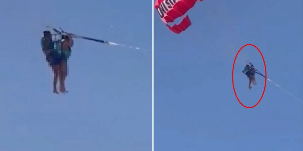 Skandal Görüntü! Yamaç Paraşütüyle Uçarken Cinsel Saldırıya Uğradı