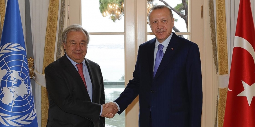 Cumhurbaşkanı Erdoğan Bm Genel Sekreteri Guterres'i Kabul Etti