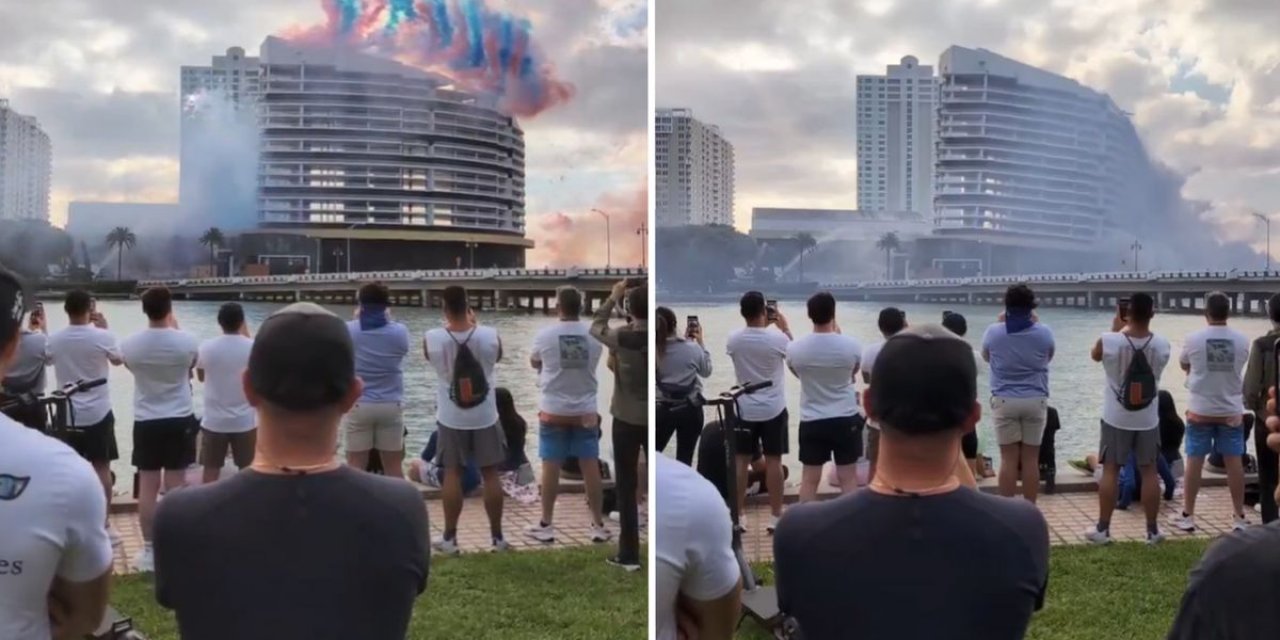 25 Yıllık Bina Saniyeler İçinde Yıkıldı! Sebebi Deprem Değil