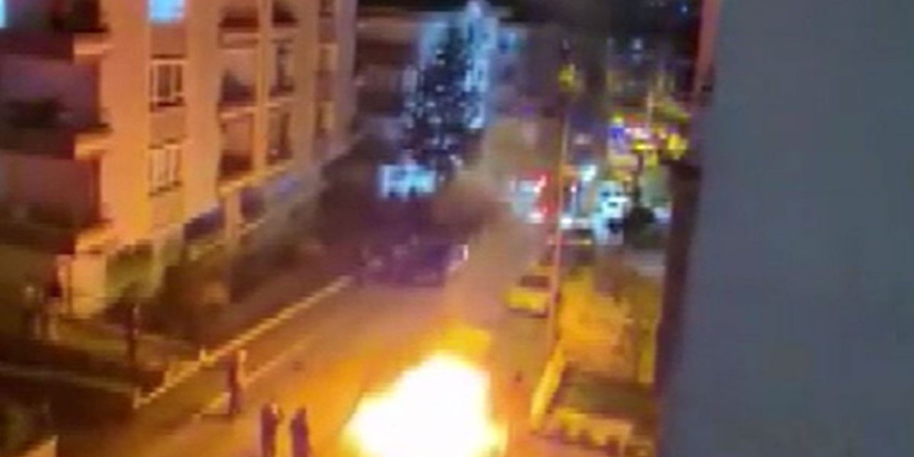 Kayınvalidesinin Evinin Önünde Aracını Yakıp, Havaya Ateş Açtı