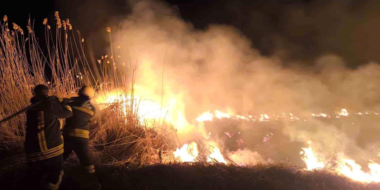 Erzincan'da Anız Yangını Korkuttu