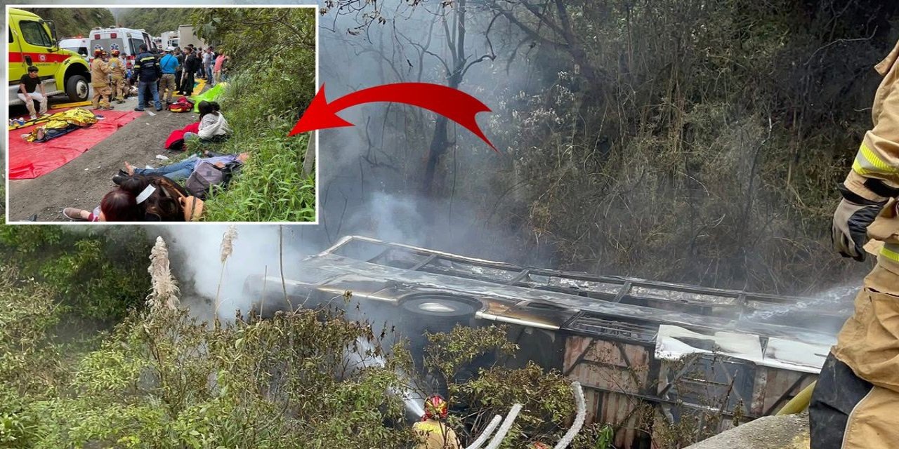 Yolcu Otobüsü Uçuruma Yuvarlandı! 11 Kişi Feci Şekilde Can Verdi