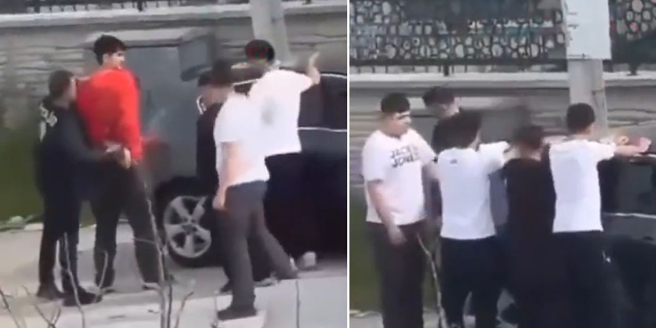 Okula Bıçakla Girmeye Çalışırken Polis Tarafından Böyle Yakalandı