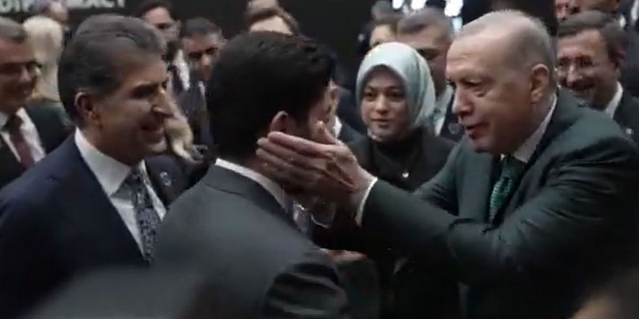 Cumhurbaşkanı Erdoğan ile IKBY Başkanı Barzani Arasında Sıcak Görüntüler