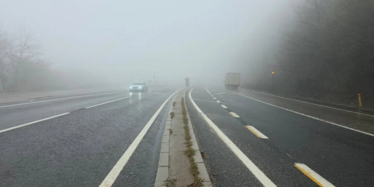 Bolu Dağı’nda Görüş Mesafesi Büyük Oranda Düştü