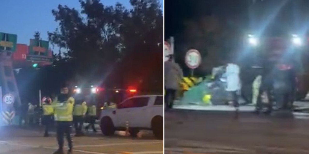 Bariyerlere Çarpan Araç Alev Aldı, Genç Kadın Feci Şekilde Can Verdi