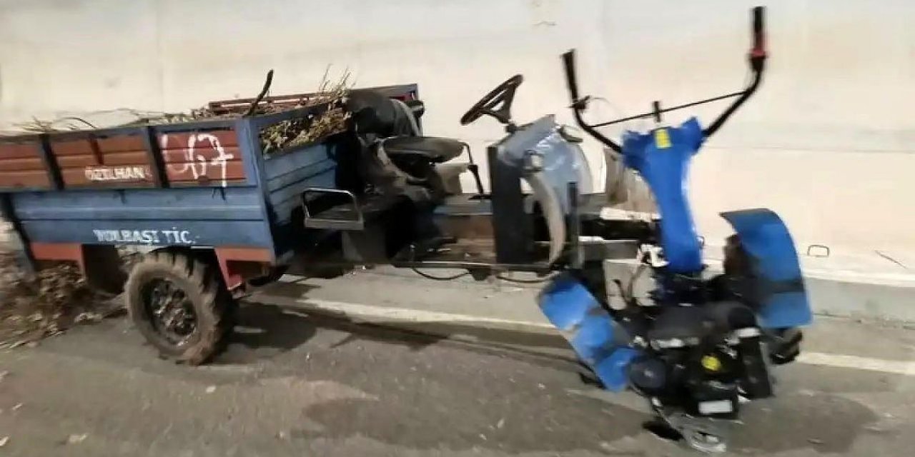 Siirt'te Otomobil ile Tarım Aracı Çarpıştı