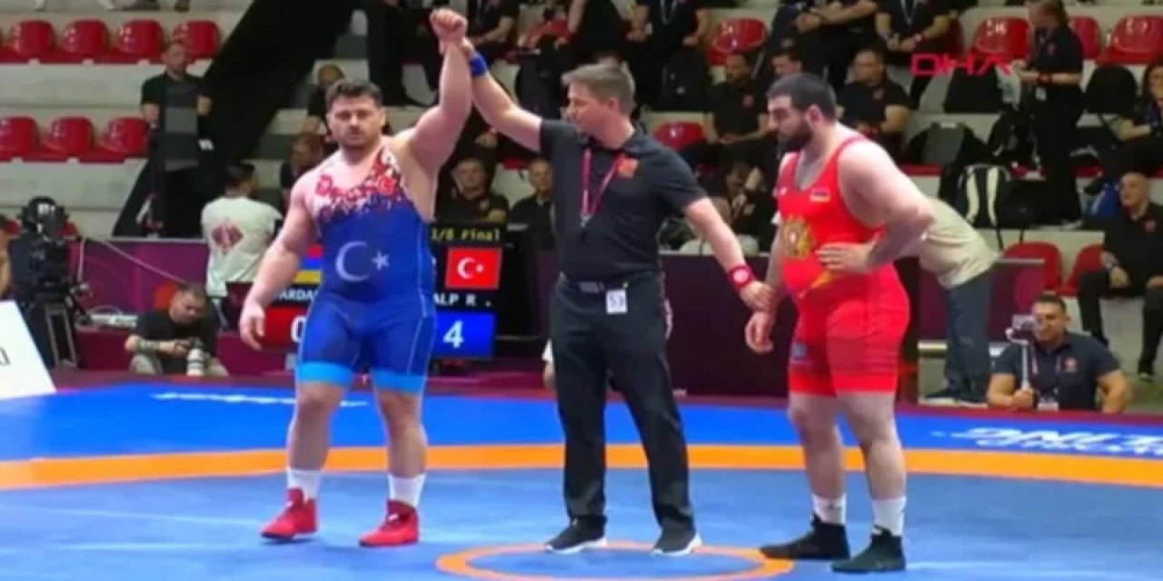 Rıza Kayaalp, Ermeni Rakibini 78’inci Saniyede Tuş Etti