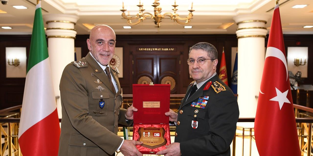 Orgeneral Bayraktaroğlu, İtalya Kara Kuvvetleri Komutanı'nı Kabul Etti