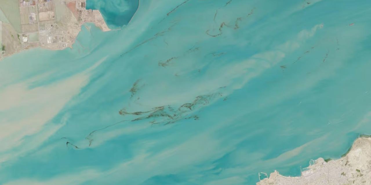 Petrol Sızıntısı Uzaydan Görülüyor