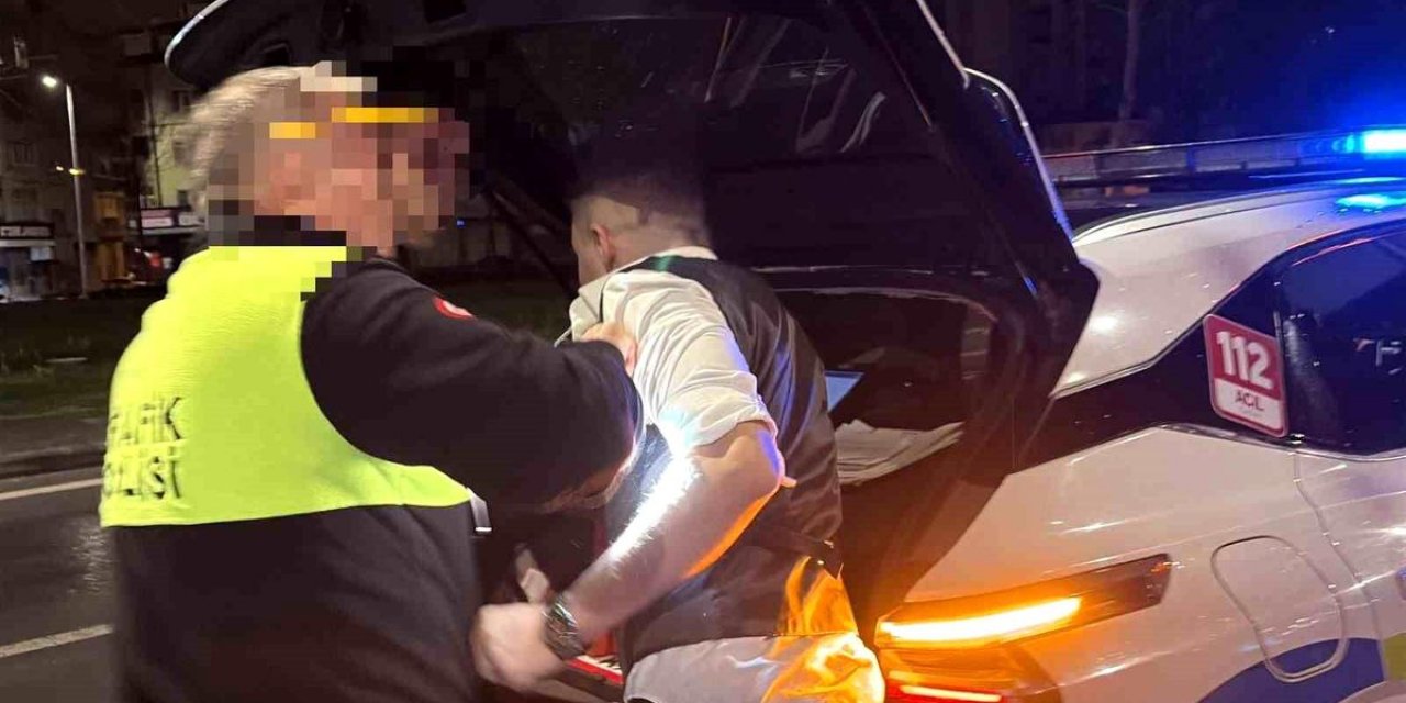 Kayseri'de Alkollü Sürücü Kaza Yaptı