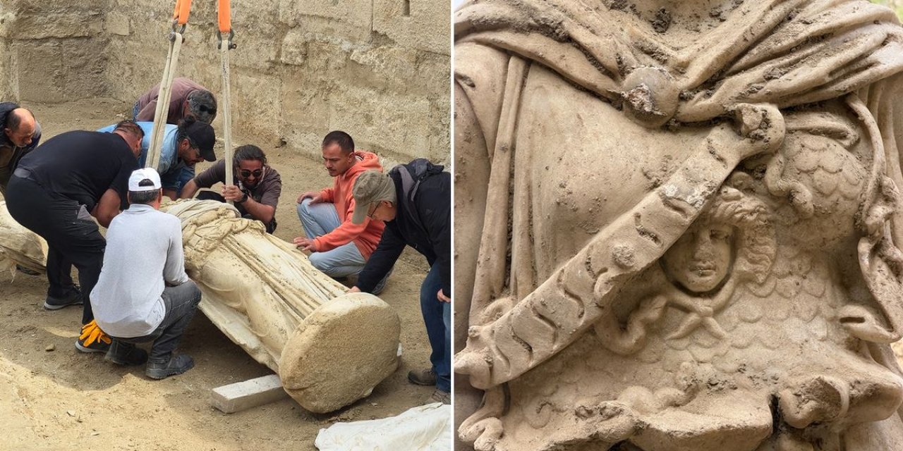 Molozların İçinden Tarih Fışkırdı! Tam 2 Bin Yıllık Athena Heykeli Çıkarıldı