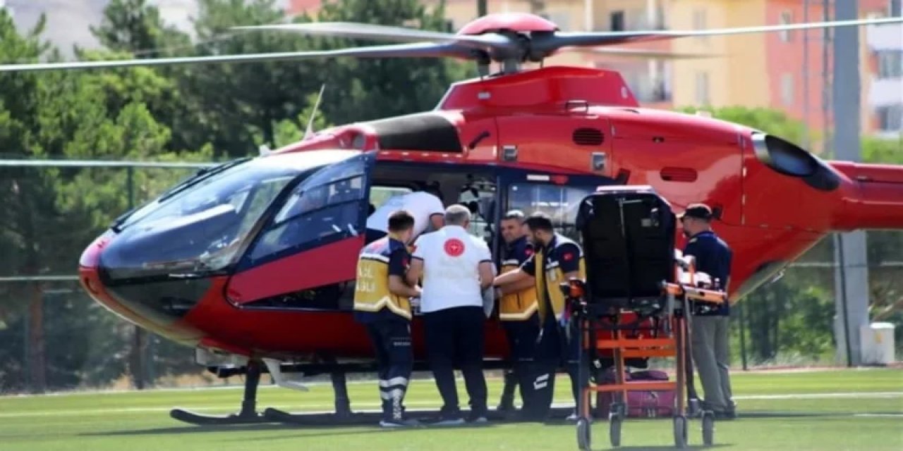 Malatya'da Kalp Krizi Geçiren Hasta İçin Helikopter Ambulans Havalandı
