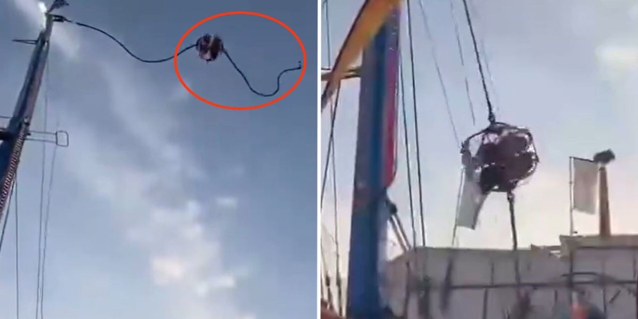 İspanya’da Lunaparkta Dev Sapanın Halatı Koptu, 4 Kişi Yaralandı