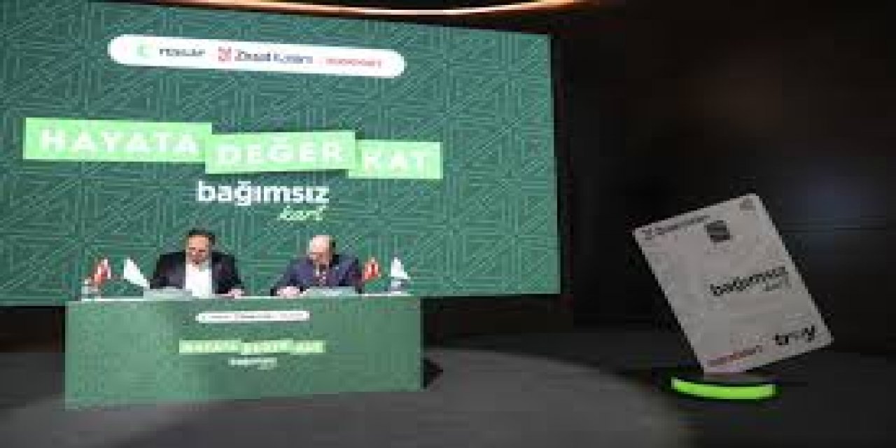 Ziraat Katılım Ve Yeşilay İşbirliğiyle "Bağımsız Kart" Hayata Geçirildi