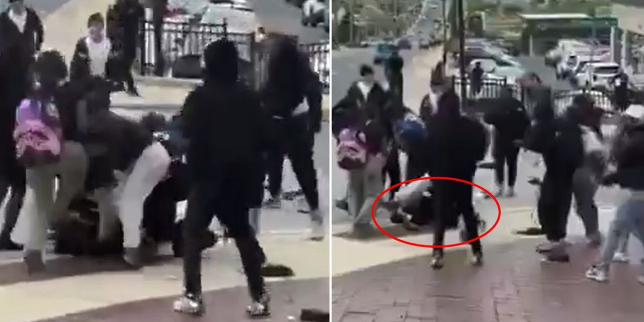 İnfial Yaratan Görüntü! Kalabalık Grup Küçük Kızı Linç Etti, Çevredekiler Tezahürat Yaptı