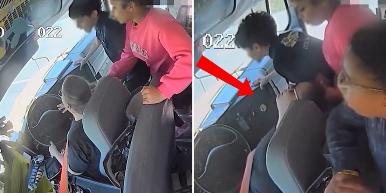 Seyir Halindeki Otobüsün Şoförü Bayıldı! Dehşeti Yaşayan Çocuklar Bakın Ne Yaptı