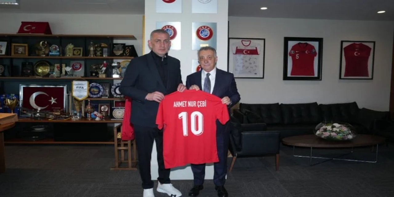Ahmet Nur Çebi'den, TFF Başkanı Hacıosmanoğlu'na Ziyaret