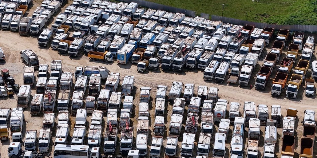 TMSF'nin El Koyduğu Yüzlerce Araç Böyle Görüntülendi