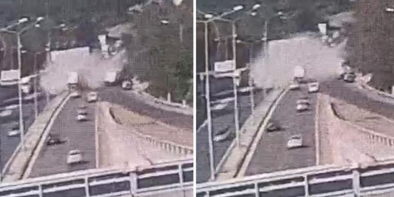 İzmir'de Bir Polis Memurunun Şehit Olduğu, 2 Kişinin Hayatını Kaybettiği Kaza Güvenlik Kamerasında