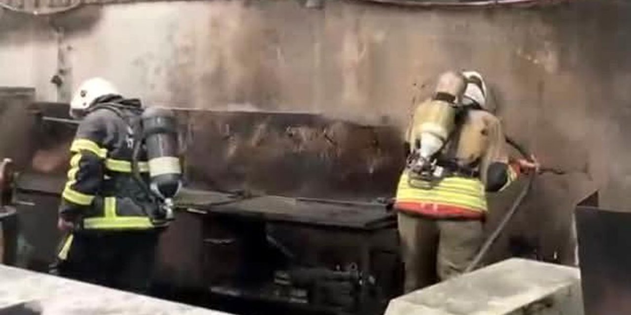 Dörtyol'da Tel Fabrikasında Yangın