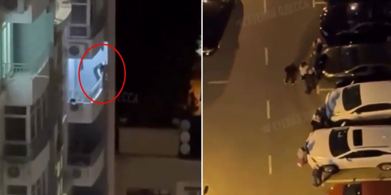 Yasak Aşk Baskını! 20 Katlı Apartmanın Balkonundan Kaçmaya Çalıştı