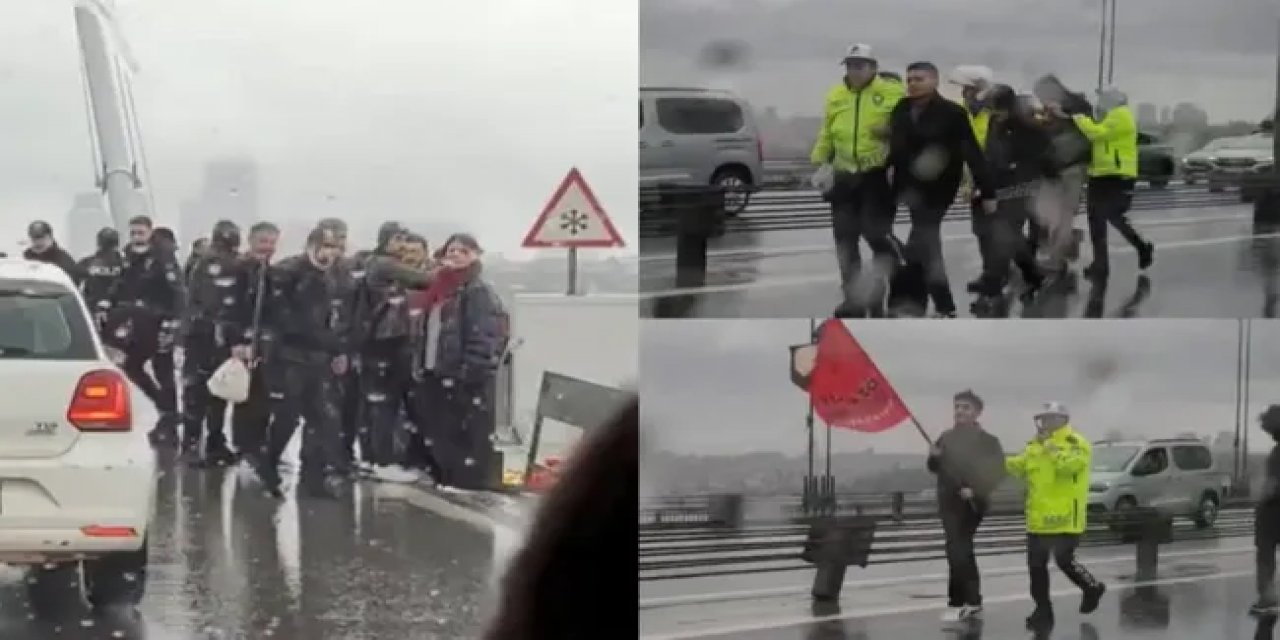 15 Temmuz Şehitler Köprüsü'nde 1 Mayıs Gözaltısı!