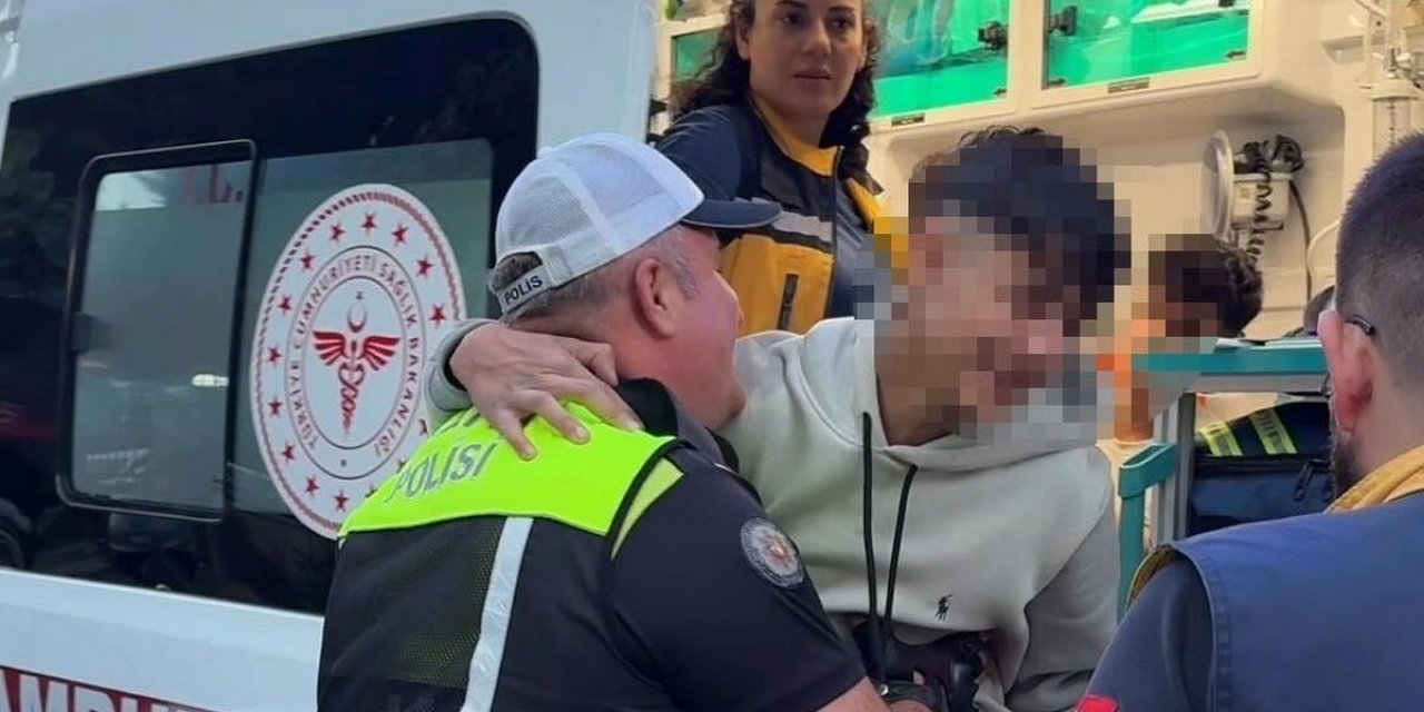Kaza Yapıp Yakalanan Motosiklet Sürücüsü, Kesilen Cezayı Duyunca Polise Sarılıp Ağladı