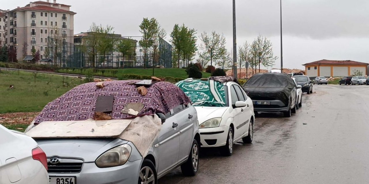 Gaziantep'te Fırtınanın Hasarı Gün Ağarınca Ortaya Çıktı