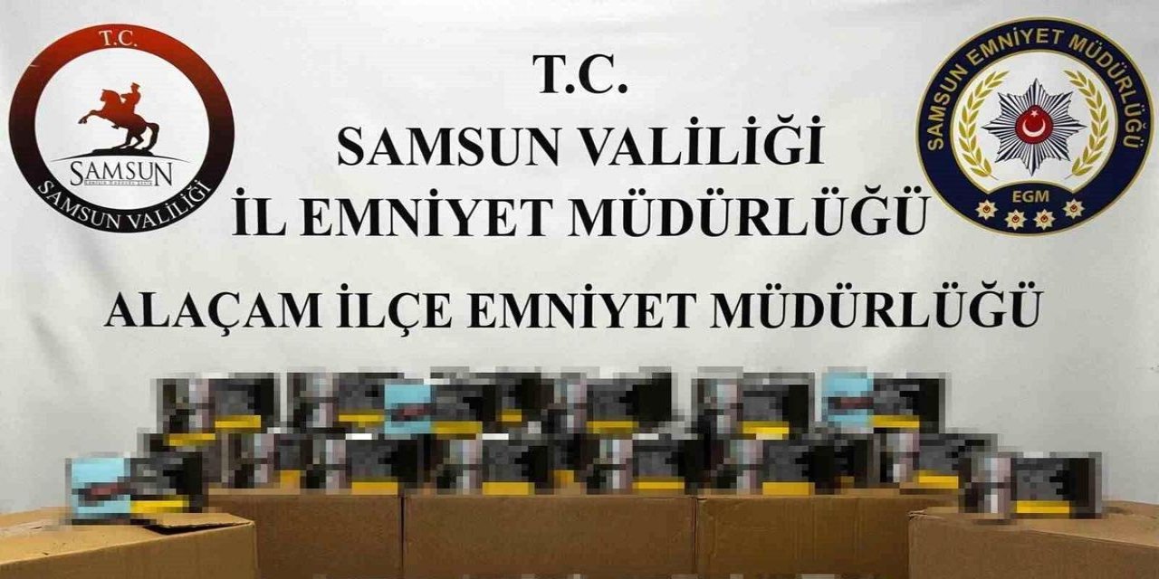 Samsun'da 50 Bin Dolu Makaron Ele Geçirildi