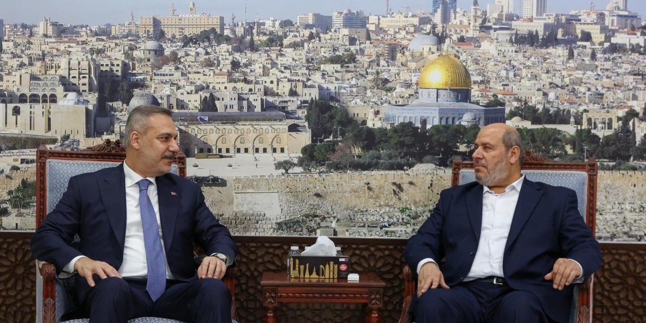 Bakan Fidan'dan Hamas Siyasi Büro Üyesi Hayye'ye Taziye Ziyareti