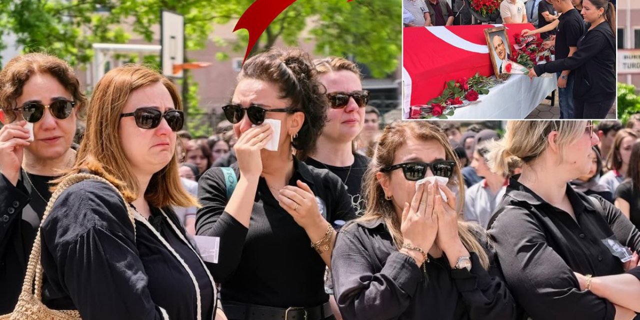 Okul Bahçesinde Acı Veda! Öğrenciler De Öğretmenler De Gözyaşlarına Boğuldu
