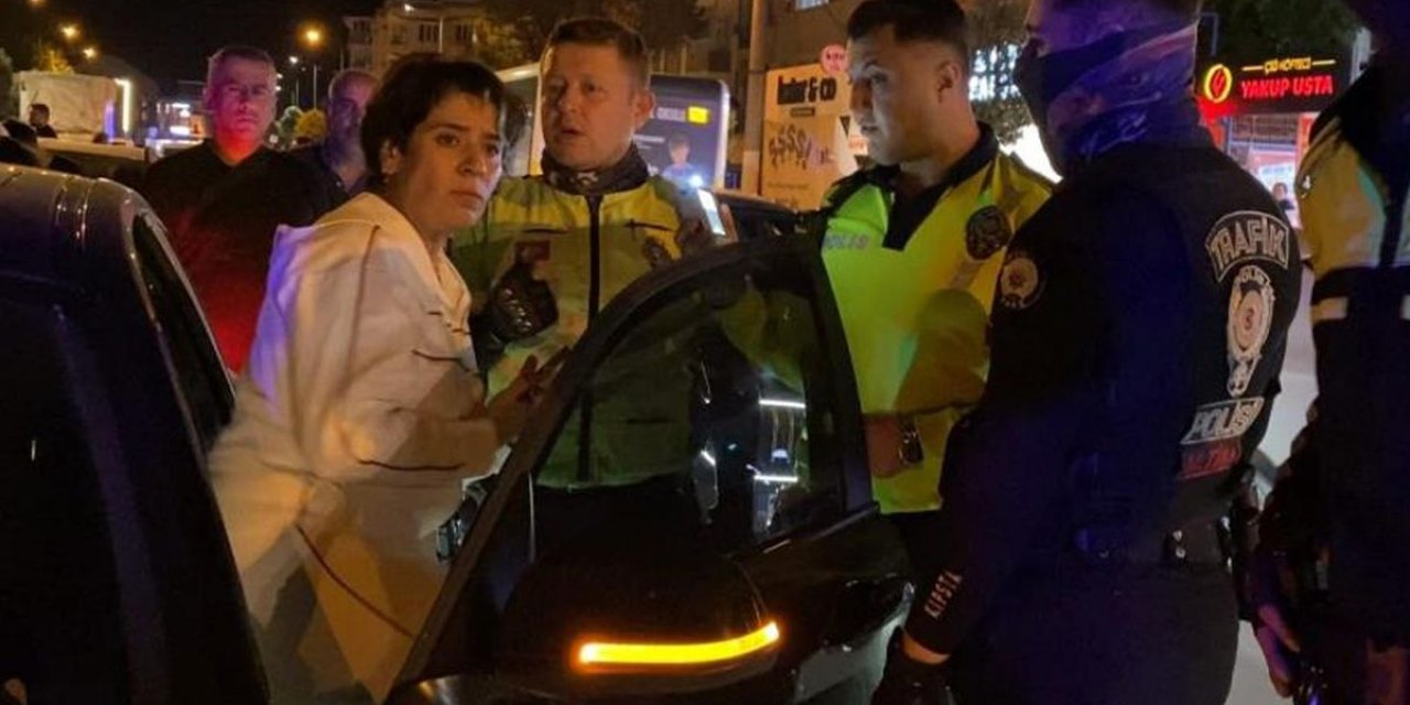 Polisten Kaçan Kadın Sürücü Cezalandırıldı