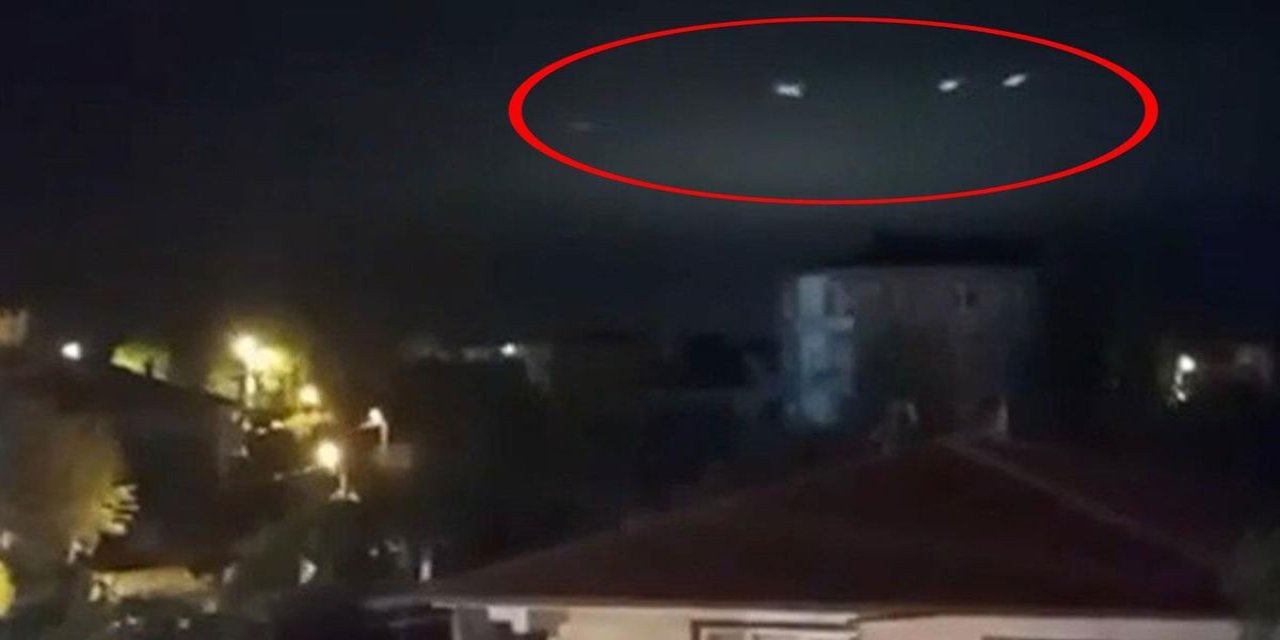 Sakarya'da Gökyüzünde Görülen Işıklar Merak Uyandırdı