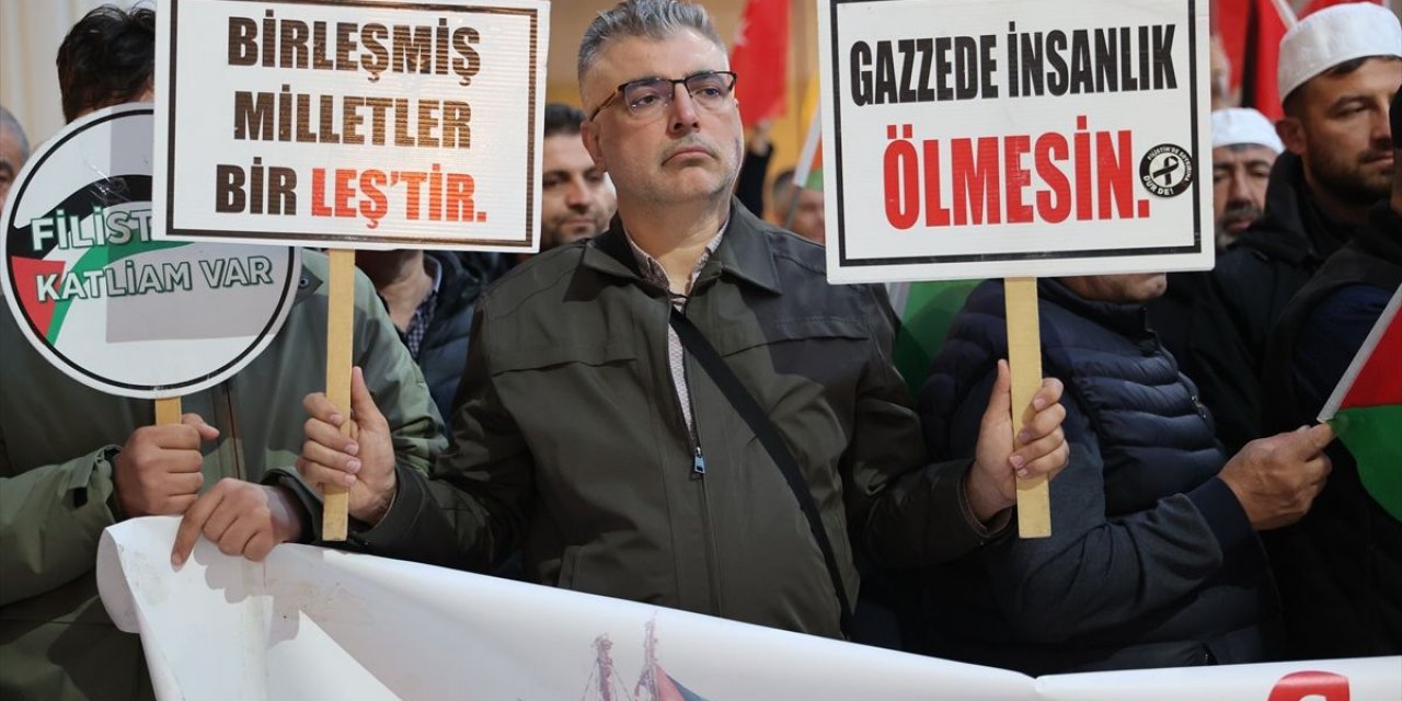 Nevşehir'de Küresel Sumud Filosu'na Destek