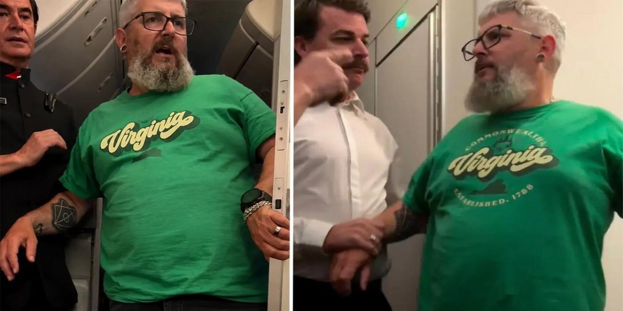 Yolcu Kabin Görevlisini Isırınca Uçak Rota Değiştirdi