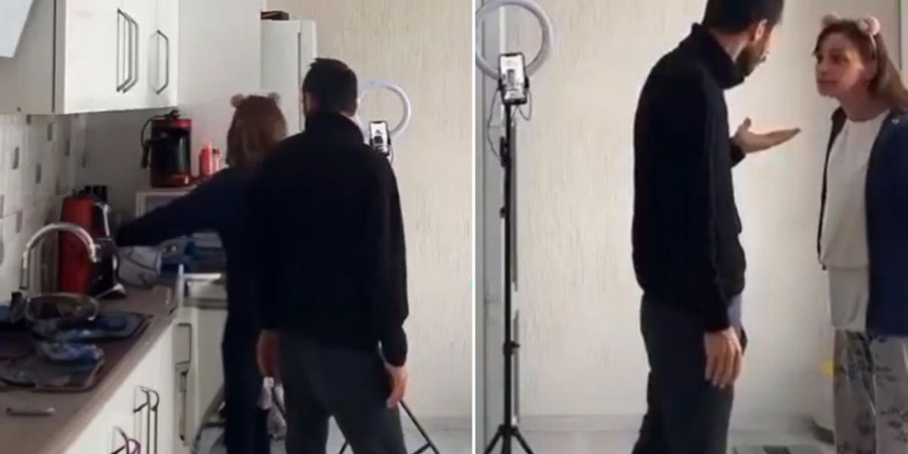 TikTok Rezaletleri Bitmiyor! Canlı Yayın Sırasında Eşini Darbetti