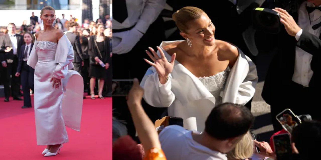 Cannes Kırmızı Halısında Bella Hadid Rüzgârı!