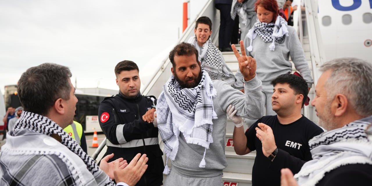 Küresel Sumud Filosu Aktivistleri İstanbul'da