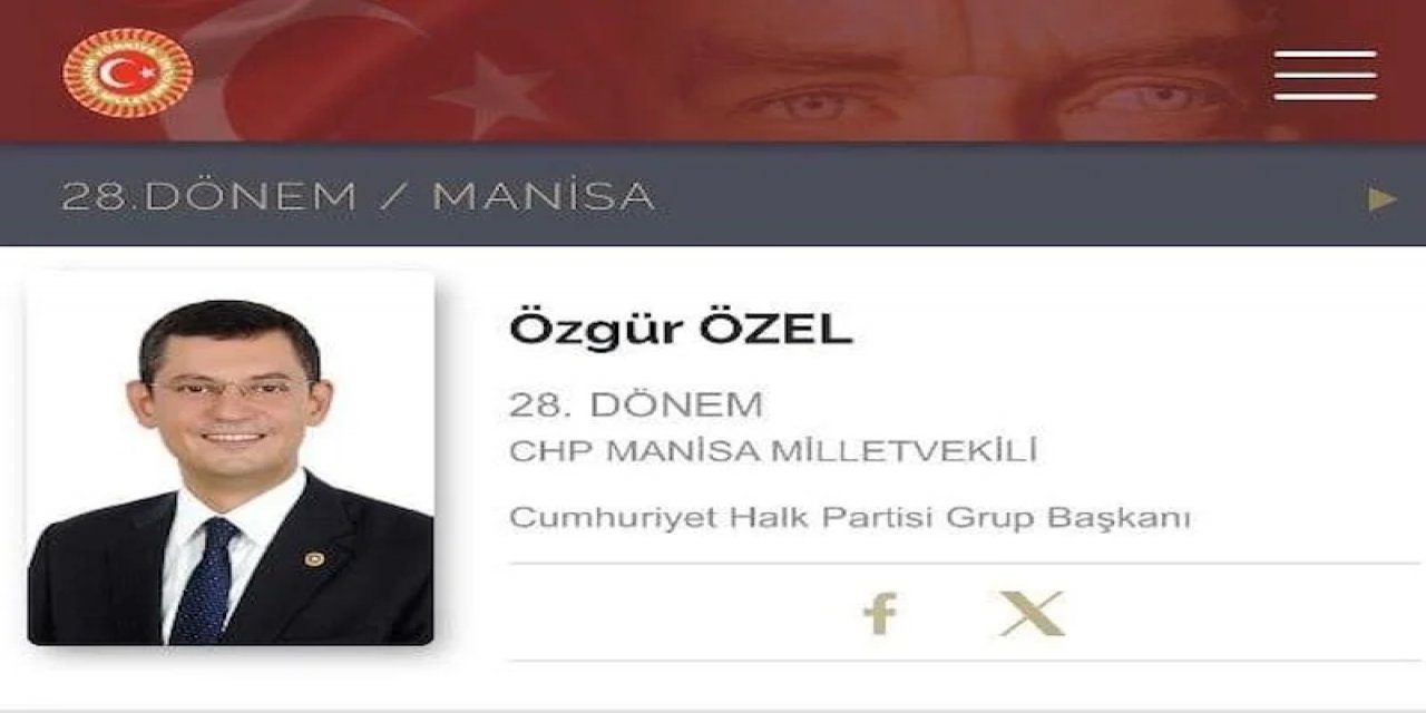 TBMM'nin Sitesinde Güncelleme: Özgür Özel'in 'Genel Başkan' Ünvanı Kaldırıldı