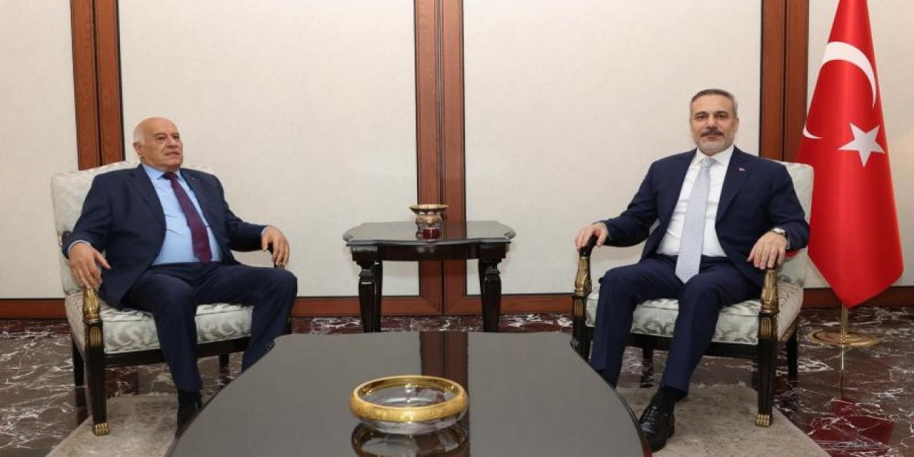 Dışişleri Bakanı Fidan, Fetih Genel Sekreteri Rajub'u Kabul Etti