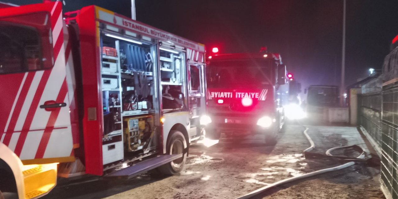 Silivri'de Fabrikada Yangın