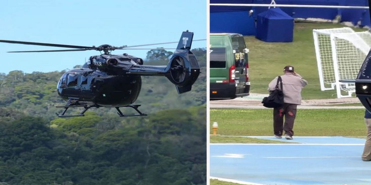 ''Para Var Huzur Var'' Dedirten Görüntü! Helikopterden İnen İsme Bakın
