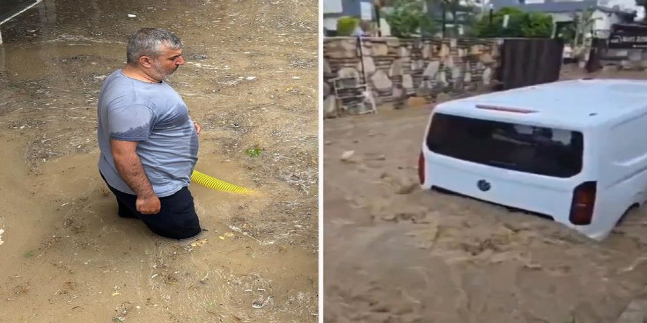 Bayramın İkinci Gününde Kabus! Edirne'de İş Yerlerini Su Bastı, Bodrum Sele Teslim Oldu