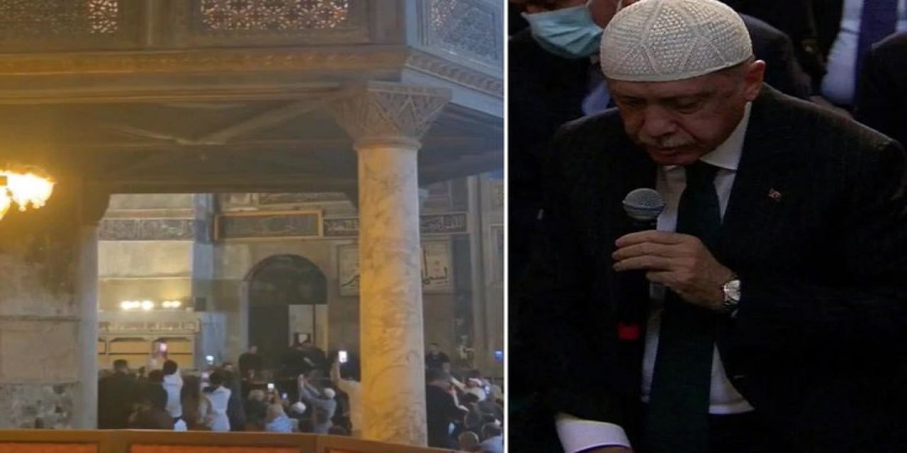Cumhurbaşkanı Erdoğan, Ayasofya'da Kur'an-ı Kerim Okudu