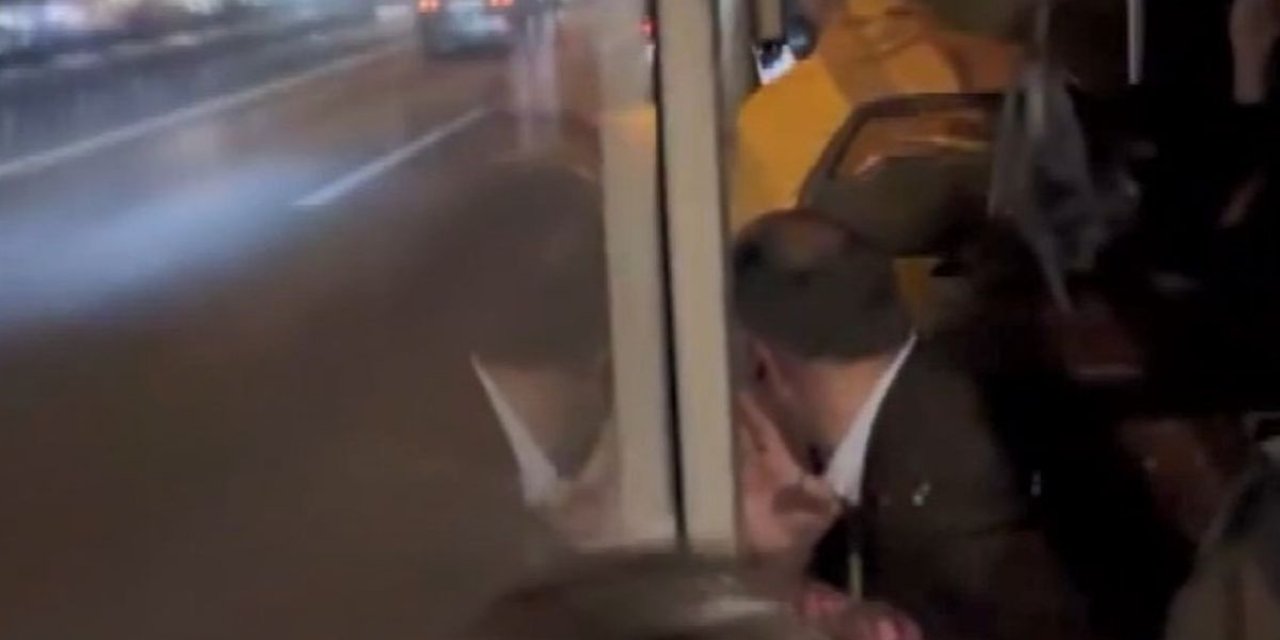 Köprüde Motosiklet-İETT Tartışması