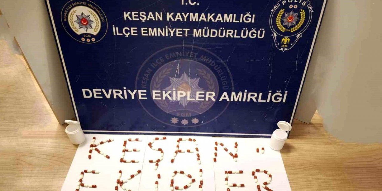 Keşan'da 120 Adet Sentetik Ecza Ele Geçirildi