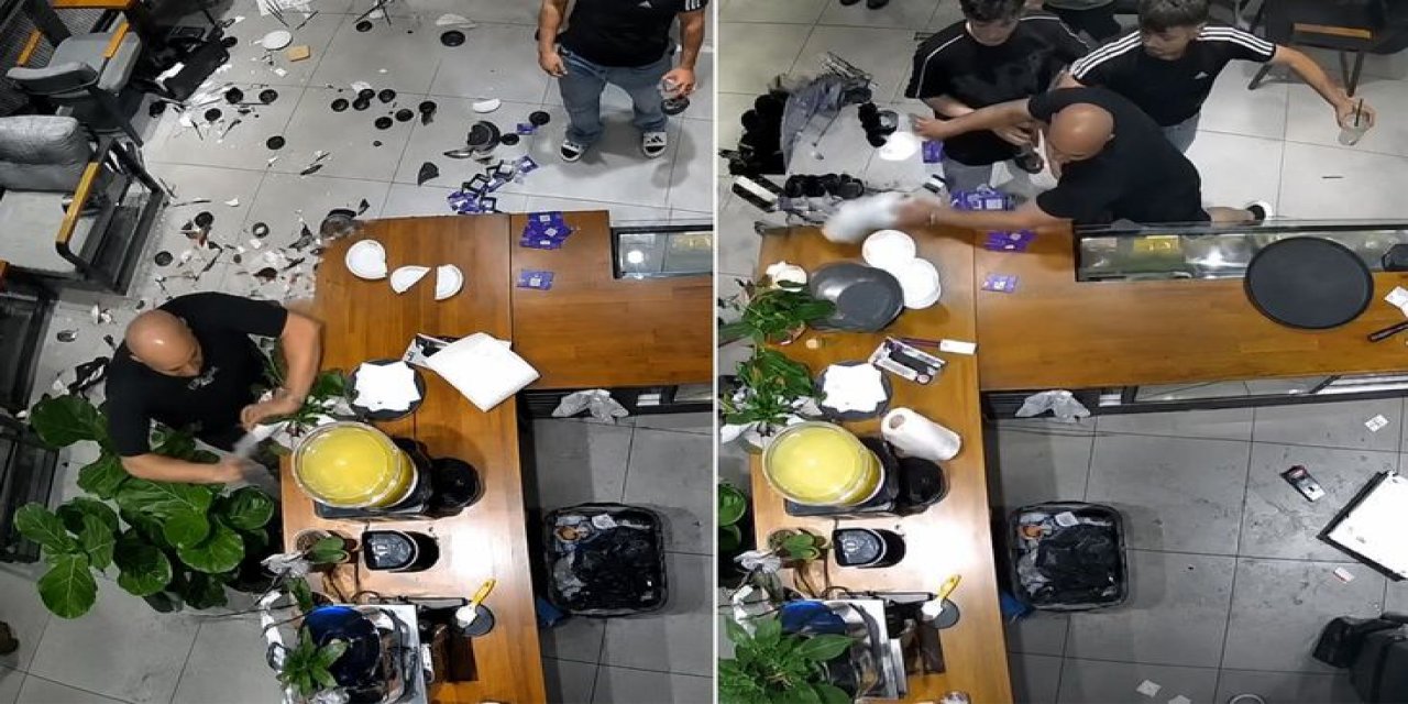 İstanbul'da Gözü Dönen Saldırgan Kafeyi Savaş Alanına Çevirdi