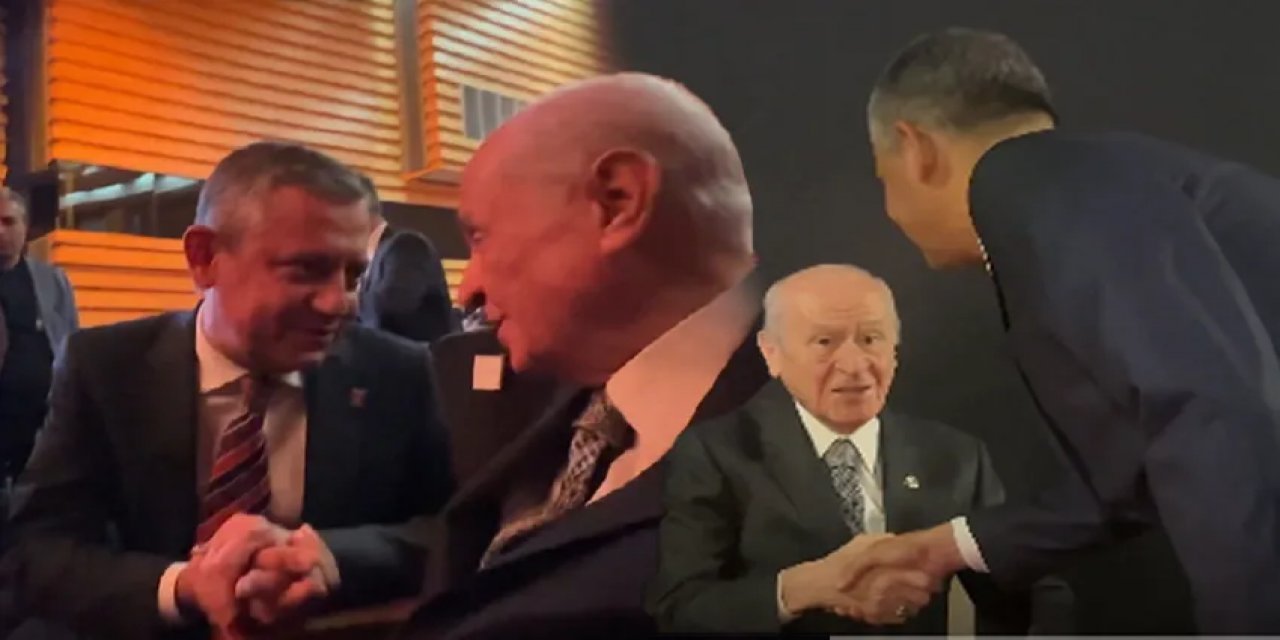 Devlet Bahçeli Ve Özgür Özel’in Dikkat Çeken Anlar! El Sıkıştılar, Sohbet Ettiler