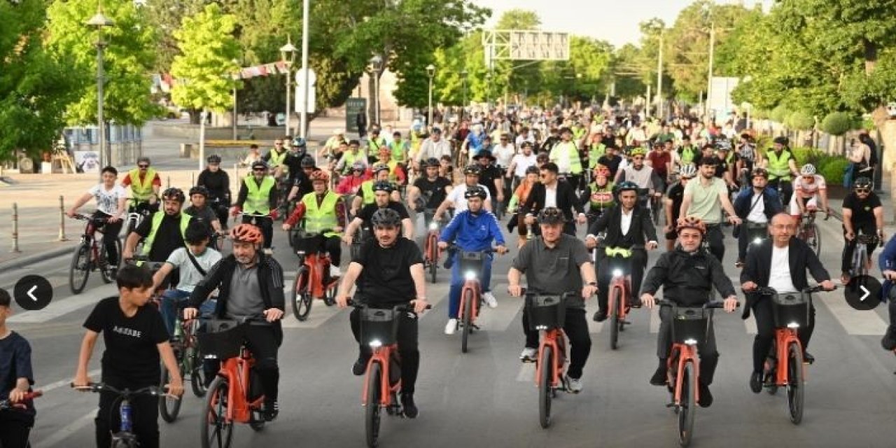 Avrupa Bisiklet Başkenti Konya’da Şehir Merkezi Ve 28 İlçede Aynı Anda Binlerce Bisikletsever Pedal Çevirdi